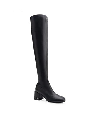 Aerosoles Women's Oreti Tall Dress Boot Mid Heel - Black
