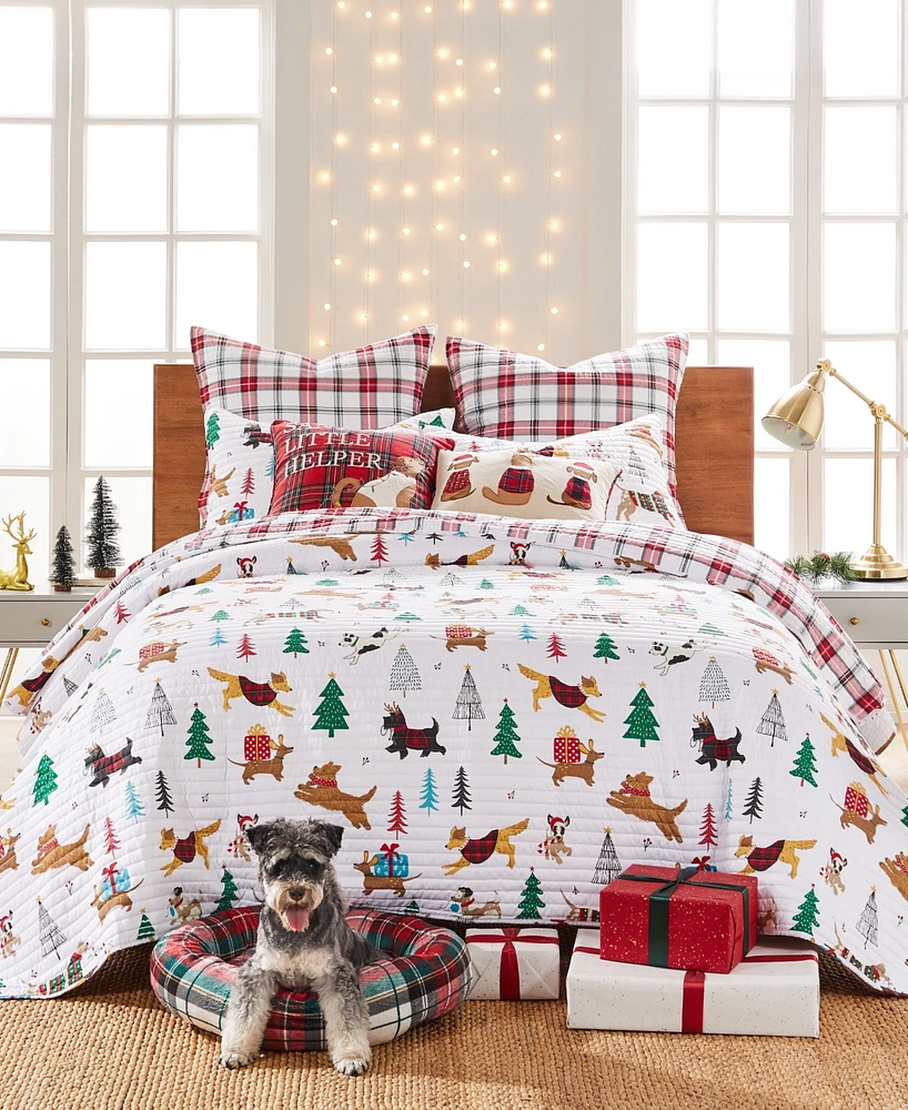 Levtex Jingle Paws Reversible 3-Pc. Quilt Set, King/California King