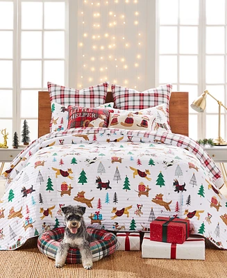 Levtex Jingle Paws Reversible 3-Pc. Quilt Set, King/California King