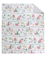 Levtex Joulset Holiday Reversible Quilted Throw, 50" x 60"