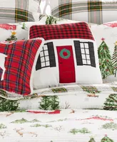 Levtex Tatum Pines Holiday House Decorative Pillow, 14" x 13"