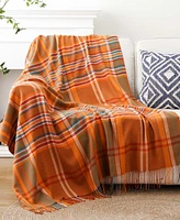 Battilo Lifestyle Plaid Acrylic Throw, 50" x 60"