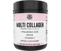 Collagen with Biotin, Hyaluronic Acid, Vitamin C, Hydrolyzed Multi Collagen Peptide Protein | Types I, Ii, Iii, V, X, Collagen for Hair, Skin, Nails |