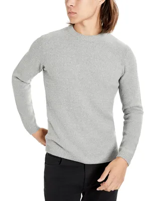 Kenneth Cole Men's Slim Fit Popcorn Crewneck Sweater