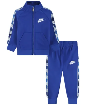 Nike Baby Boys Taping Tricot Full Zipped Jacket and Matching Pants, 2 Piece Set