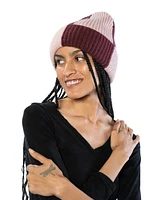 Marcus Adler Color Block Cuff Beanie