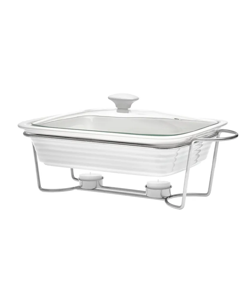 Godinger 2 Qt Rectangular Baker with Stand