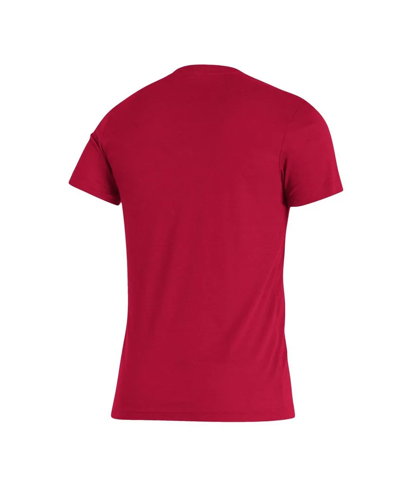 Men's adidas Crimson Indiana Hoosiers Along The Shadow Tri-Blend T-shirt