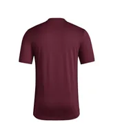 Men's adidas Maroon Arizona State Sun Devils Football Practice Aeroready Pregame T-shirt