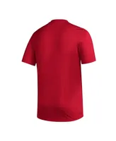 Men's adidas Red Nc State Wolfpack Aeroready Pregame T-shirt