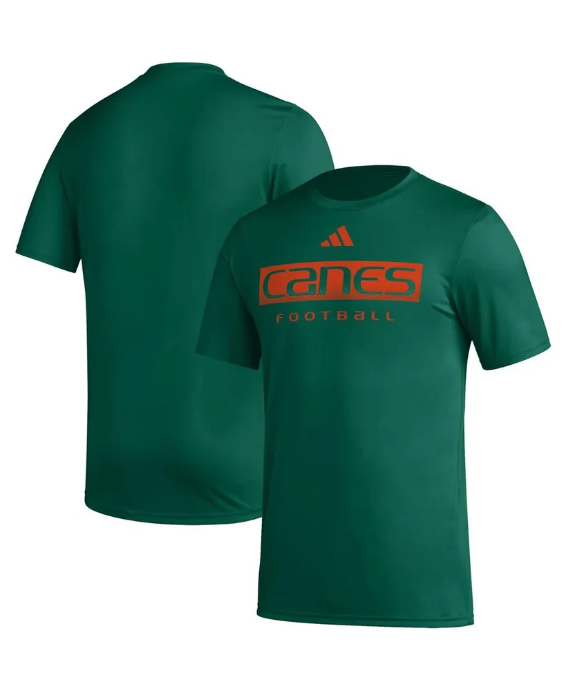 Men's adidas Orange Miami Hurricanes AEROREADY Pregame T-Shirt