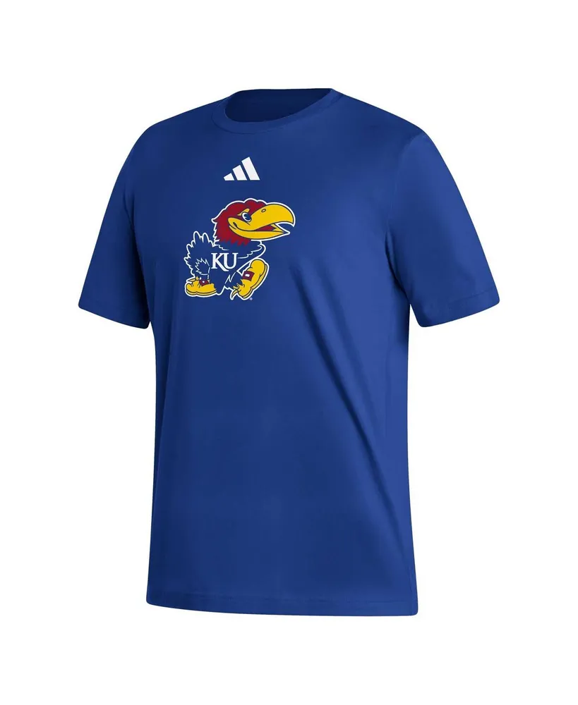 Men's adidas Royal Kansas Jayhawks Logo Fresh T-shirt