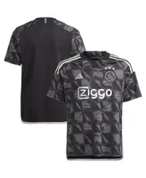 Big Boys adidas Black Ajax 2023/24 Third Replica Jersey