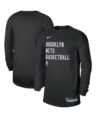 Men's and Women's Nike Black Brooklyn Nets 2023/24 Legend On-Court Practice Long Sleeve T-shirt