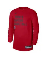 Men's and Women's Nike Red Toronto Raptors 2023/24 Legend On-Court Practice Long Sleeve T-shirt