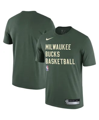 Men's Nike Hunter Green Milwaukee Bucks 2023/24 Sideline Legend Performance Practice T-shirt