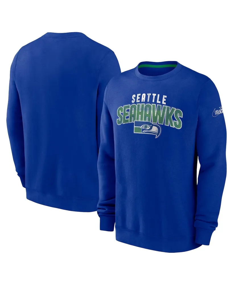 Men's Nike Royal Seattle Seahawks Classic Pullover Hoodie