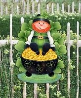 Designocracy Holiday Wooden Wall Decor Door Decor Lepricon's Pot Full of Gold J. Mills-Price