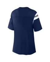 Women's Fanatics Navy Dallas Cowboys Earned Stripes T-shirt