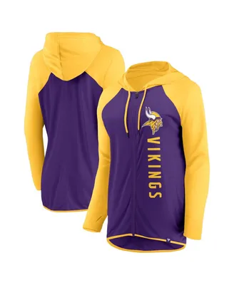 Women's Fanatics Purple, Gold Minnesota Vikings Forever Fan Full-Zip Hoodie