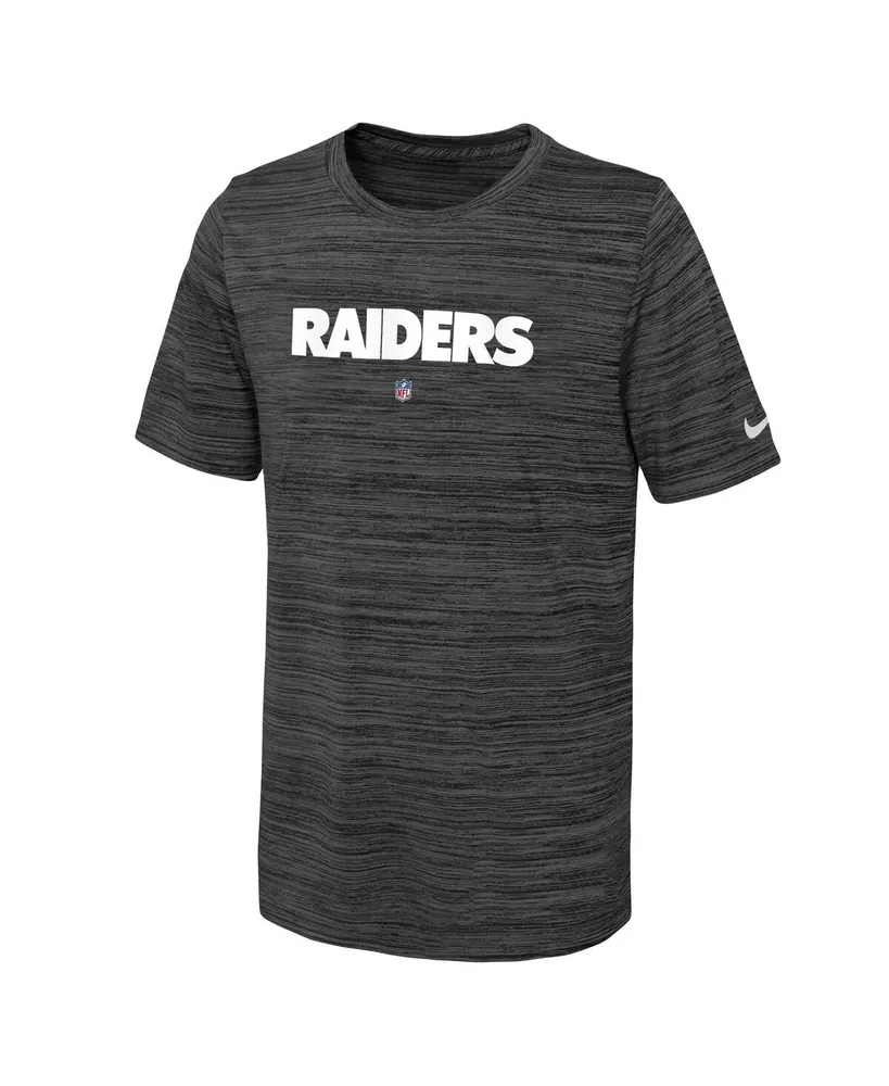Big Boys Nike Black Las Vegas Raiders Sideline Velocity Performance T-shirt