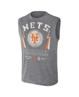 Men's Darius Rucker Collection by Fanatics Charcoal New York Mets Muscle Tank Top