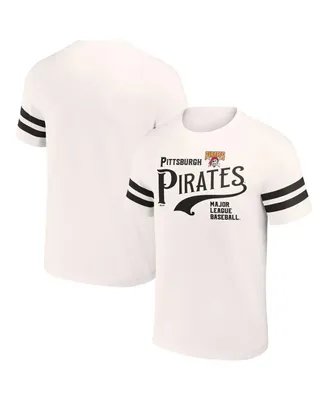 Men's Darius Rucker Collection by Fanatics Cream Pittsburgh Pirates Yarn Dye Vintage-Like T-shirt