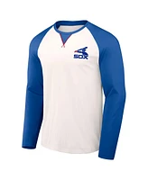 Men's Darius Rucker Collection by Fanatics White, Navy Chicago White Sox Team Color Raglan T-shirt