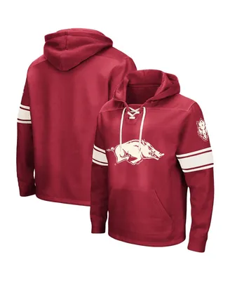 Men's Colosseum Red Louisville Cardinals Big & Tall Full-Zip Hoodie