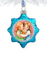 Designocracy Sister's Love Keepsake Christmas Mercury Glass Ornaments G. DeBrekht