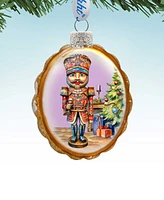 Designocracy Nutcracker Keepsake Mercury Christmas Glass Ornaments G. DeBrekht