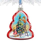 Designocracy Christmas Joy Keepsake Mercury Christmas Glass Ornaments G. DeBrekht