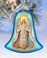 Designocracy Light-Bearing Angel Bell Christmas Mercury Glass Ornaments G. DeBrekht