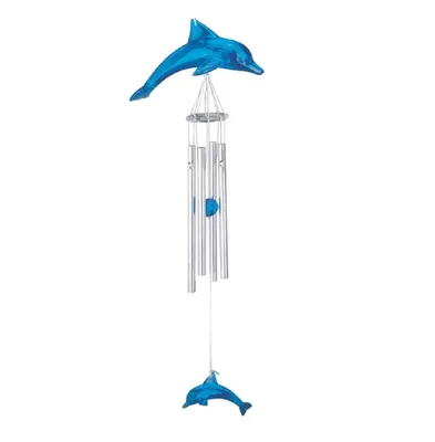 16" Long Dolphin Acrylic Wind Chime Marine Life