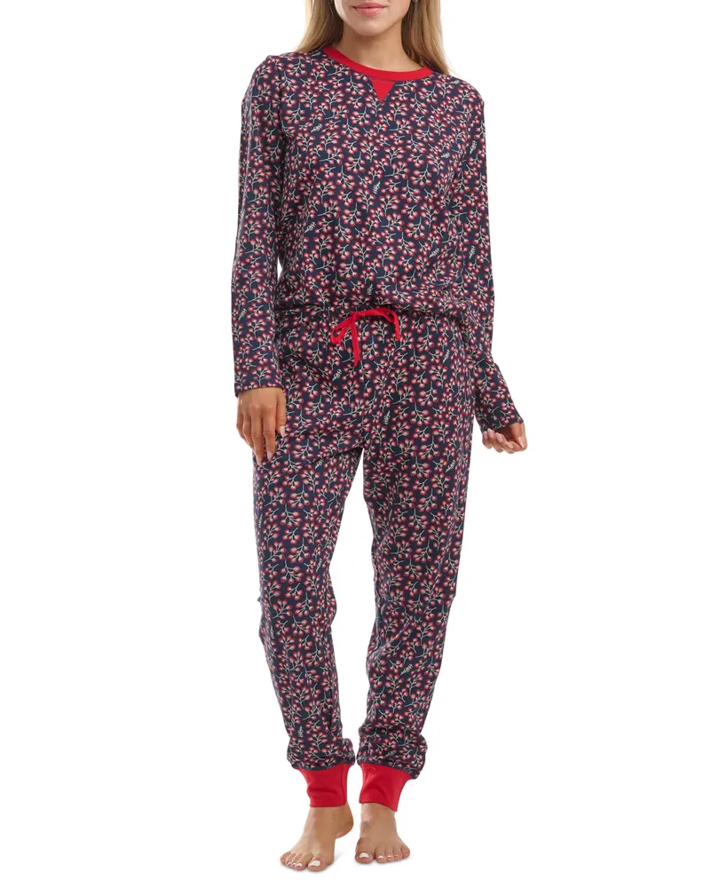 Tommy Hilfiger Women's 2-Pc. Packaged Printed Thermal Pajamas Set - Macy's