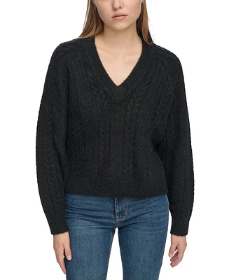 Dkny Jeans Women's Long-Sleeve Novelty Knit Sweater