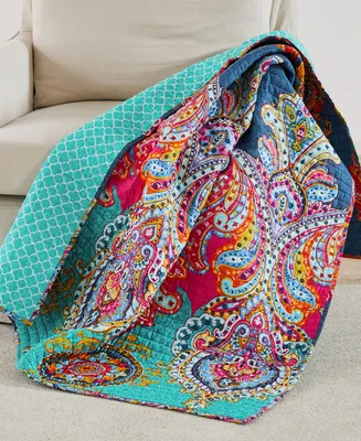 Levtex Fantasia Boho Reversible Quilted Throw, 50" x 60"