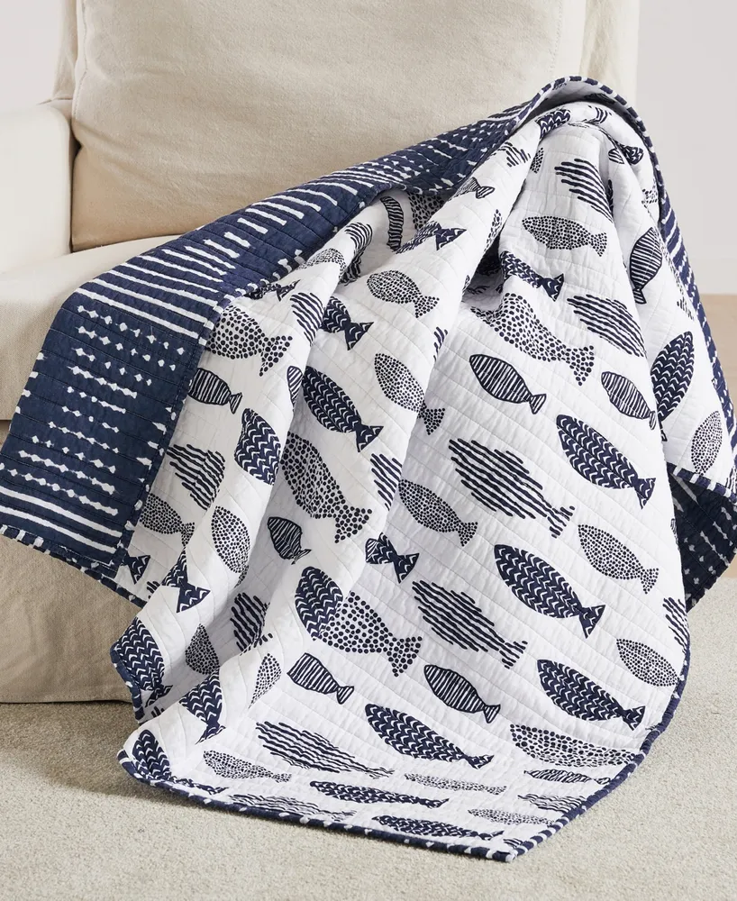 Levtex Bakio Coastal Escape Reversible Quilted Throw, 50" x 60"