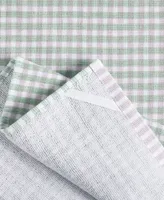 Martha Stewart Check Dual Purpose Kitchen Towel Set 2-Pack Set, 16" x 28"