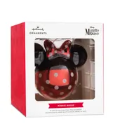 Hallmark Christmas Ornament Disney Minnie Mouse Icon Blown Glass - Multi