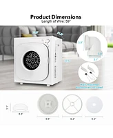 1500W Electric Tumble Compact Laundry Dryer Stainless Steel Tub 13.2 lbs