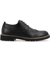 Vance Co. Men's Campbell Tru Comfort Foam Wingtip Lace-Up Derby Shoes