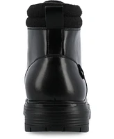 Vance Co. Men's Fegan Tru Comfort Foam Cap Toe Lace-Up Ankle Boots