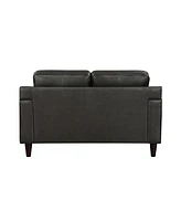 White Label Donegal 60" Leather Love Seat