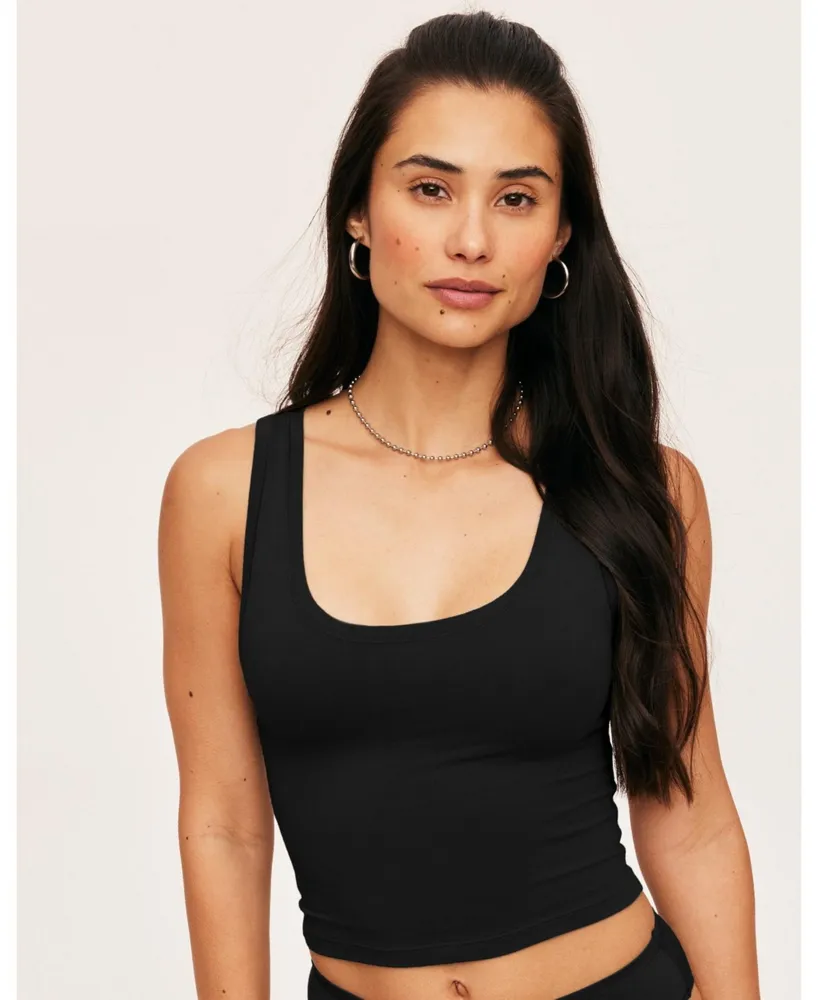 AE Super Seamless Cropped Scoop-Neck Tee