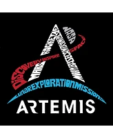 La Pop Art Girls Nasa Artemis Logo Word T-Shirt