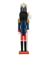 Glitzhome 24" H Wooden Christmas Soldier Nutcracker