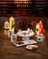 Kit Kemp for Spode Christmas Doodles High Spirits Tray 12"