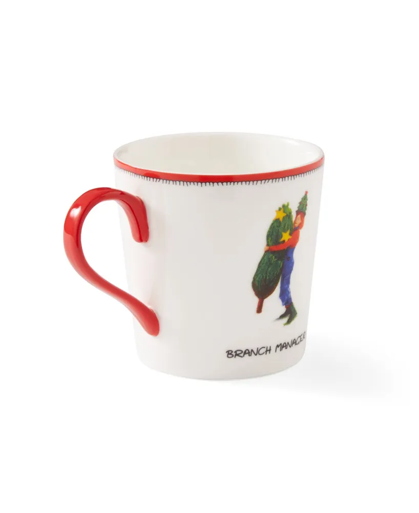 Kit Kemp for Spode Christmas Doodles Branch Manager Mug