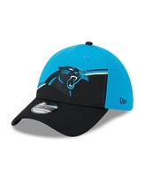 Men's New Era Blue, Black Carolina Panthers 2023 Sideline 39THIRTY Flex Hat